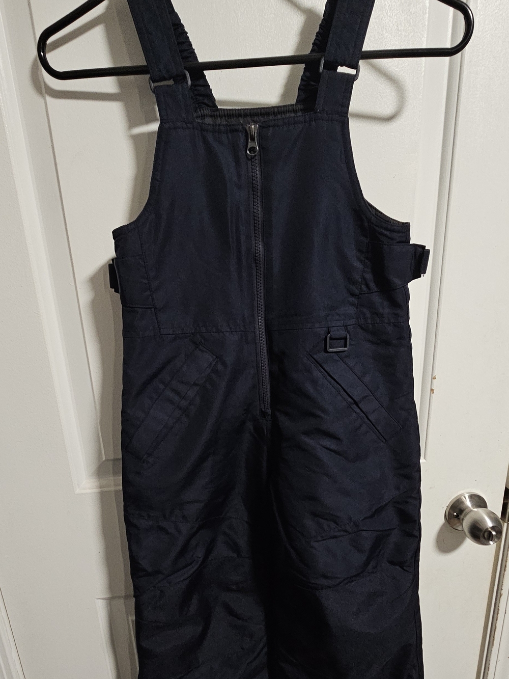 Kids Navy Snow Bib Overalls - Adjustable Straps